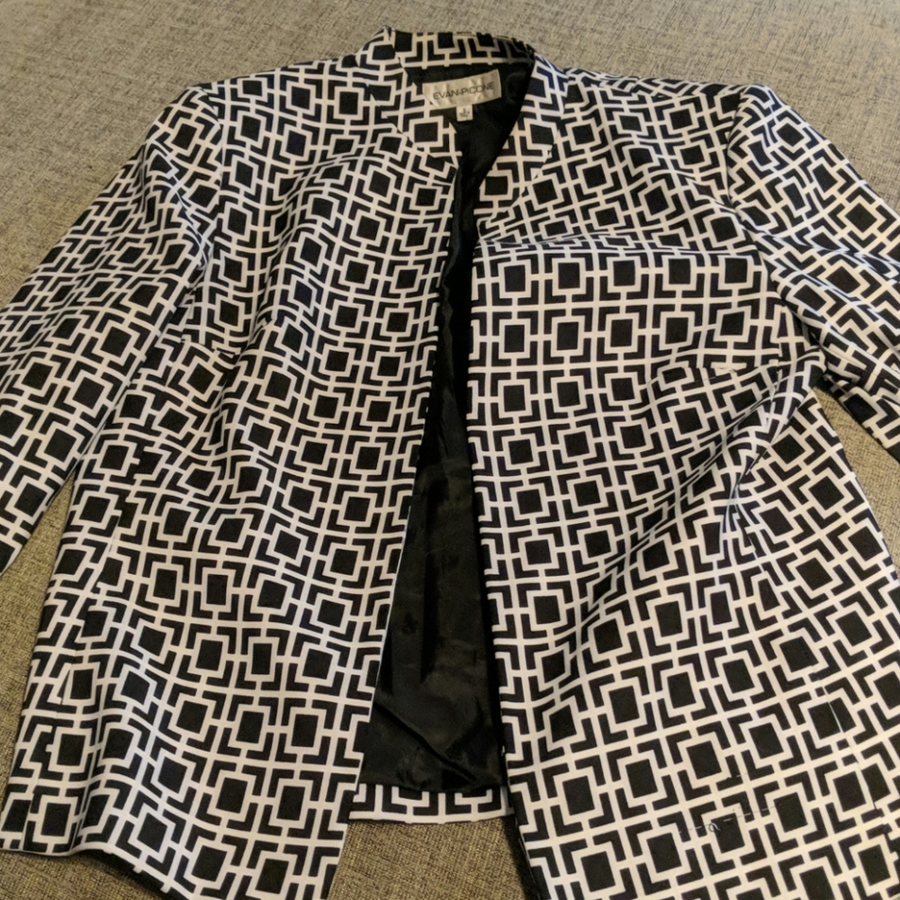 Evan picone open blazer